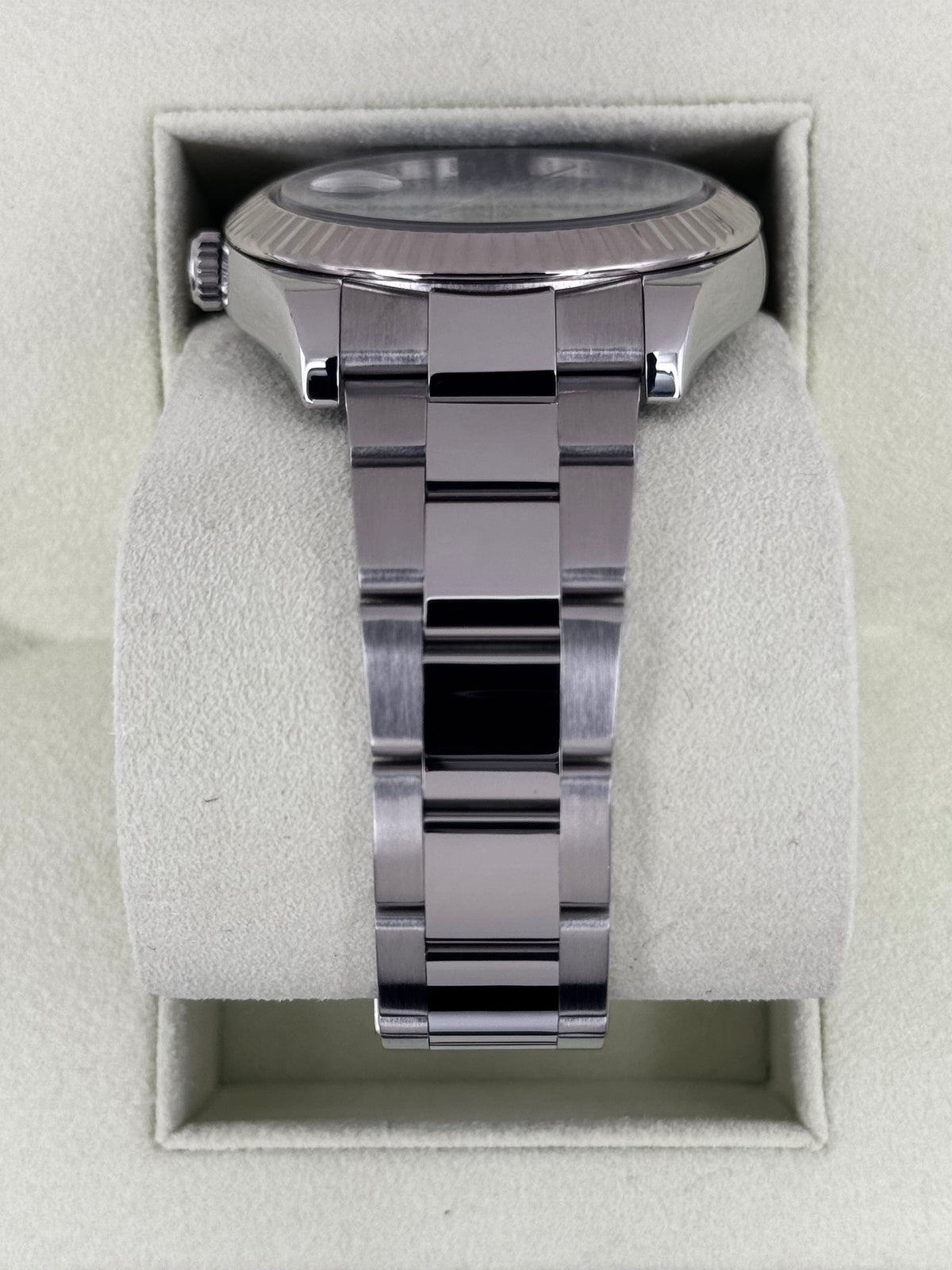 2010 Rolex Datejust II 41mm 116334 Stainless Steel Oyster Blue Dial