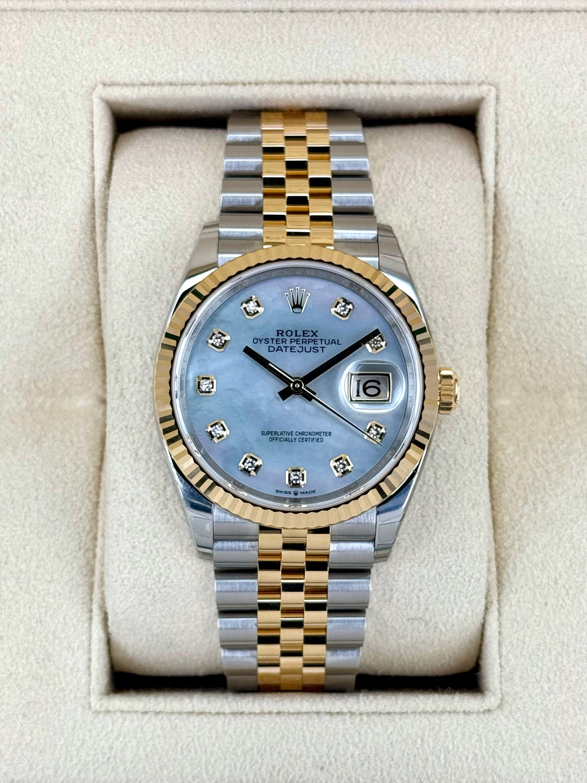 NEW 2025 Rolex Datejust 36mm 126233 Mother of Pearl Diamond Dial