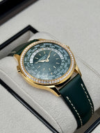 NEW 2026 Patek Philippe World Time Complications 36mm 7130R Rose Gold Green Dial