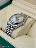 2017 Rolex Datejust 36mm 116234 Stainless Steel Jubilee Silver Diamond Dial