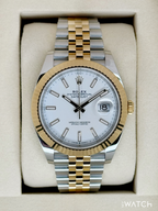 NEW 2026 Rolex Datejust 41mm 126333 Two-Tone Jubilee White Dial