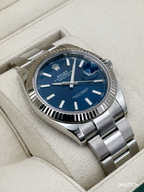 2021 Rolex Datejust 41mm 126334 Stainless Steel Oyster Blue Dial