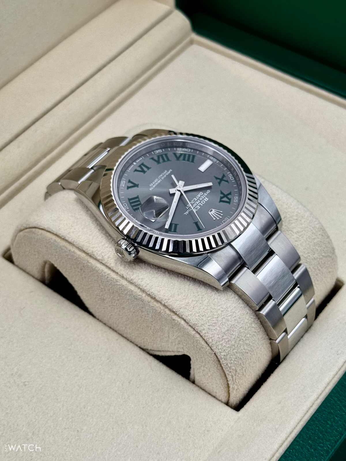 NEW 2026 Rolex Datejust 41mm 126334 Stainless Steel Oyster Wimbledon Dial