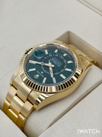 NEW 2026 Rolex Sky-Dweller 42mm 336938 Yellow Gold Oyster Green Dial