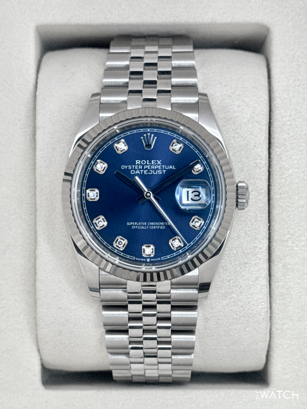 NEW 2026 Rolex Datejust 36mm 126234 Stainless Steel Jubilee Blue Diamond Dial