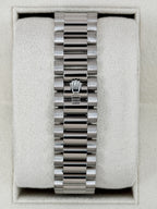 2024 Rolex Day-Date 36mm 128239 Presidential White Gold Blue Ombre Diamond Dial
