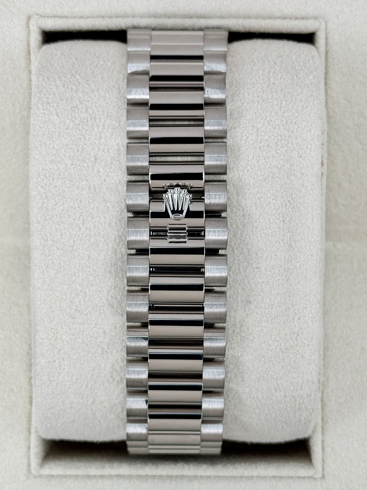 2024 Rolex Day-Date 36mm 128239 Presidential White Gold Blue Ombre Diamond Dial
