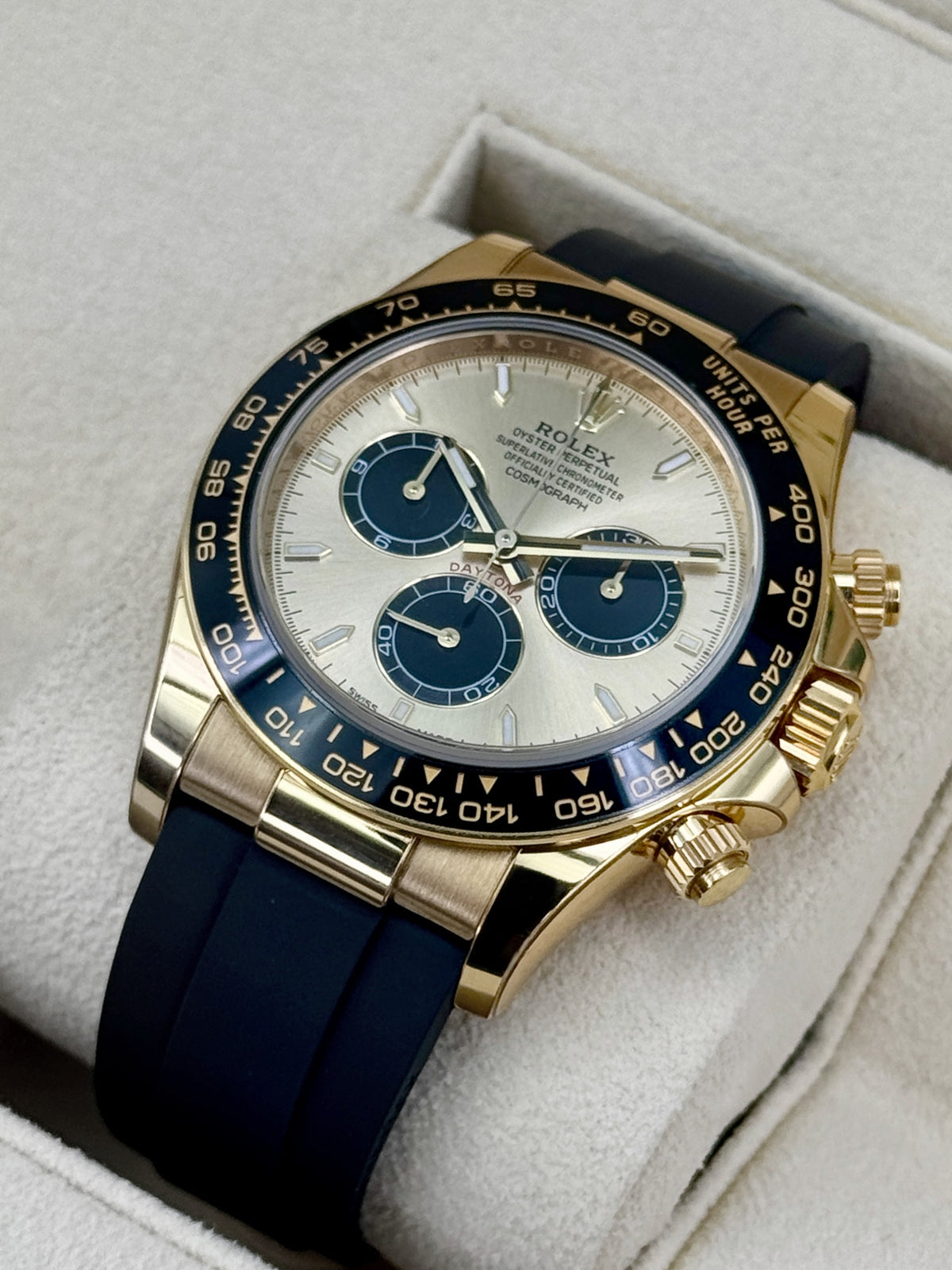 2024 Rolex Daytona 40mm 126518LN Yellow Gold Oysterflex Champagne Pikachu Dial