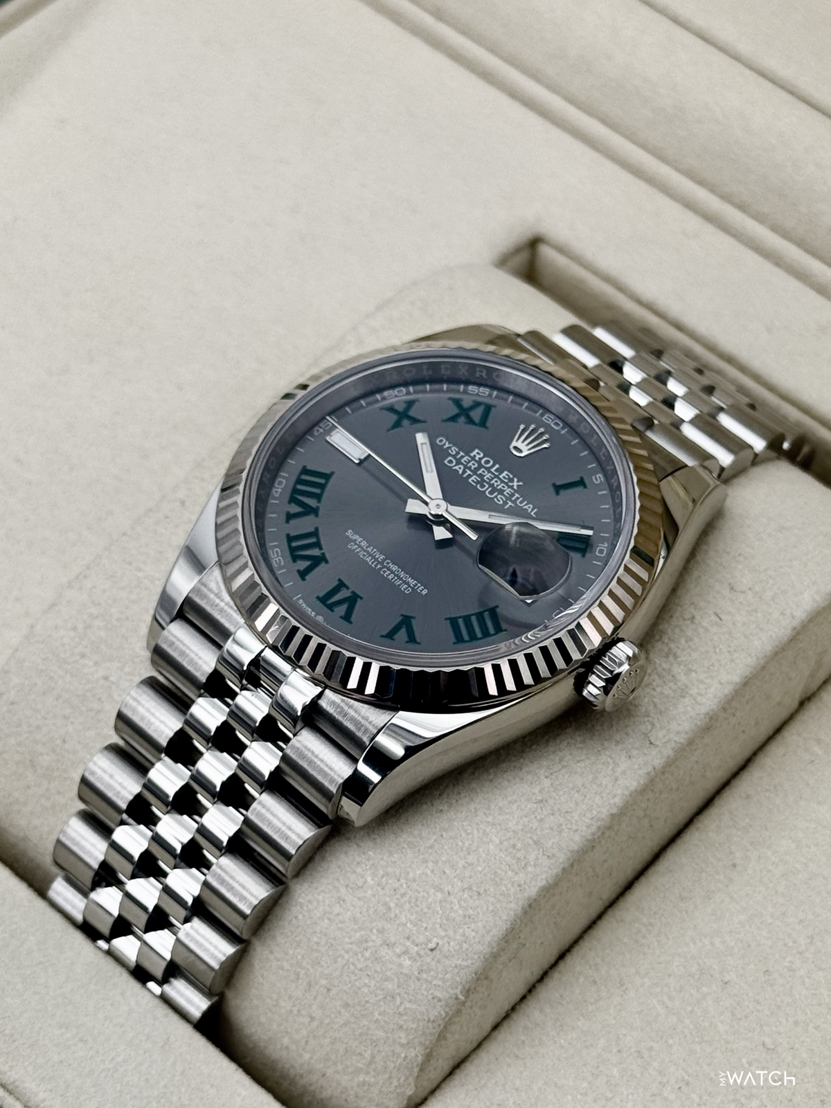 2025 Rolex Datejust 36mm 126234 Jubilee Wimbledon Dial