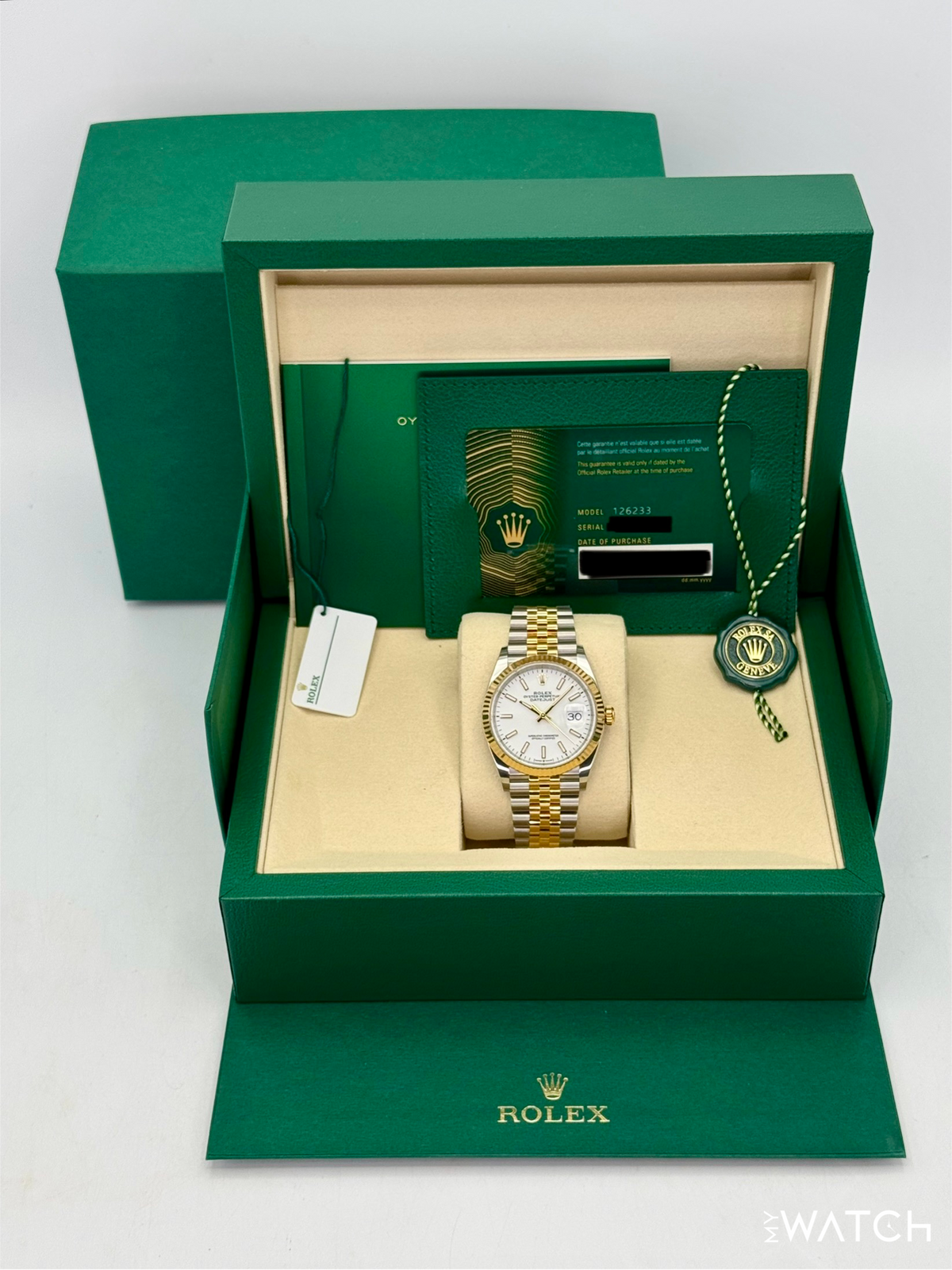 NEW 2026 Rolex Datejust 36mm 126233 Two-Tone Jubilee White Dial