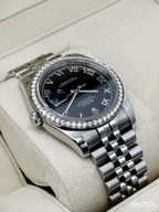 2017 Rolex Datejust 36mm 116244 Stainless Steel Jubilee Black Dial