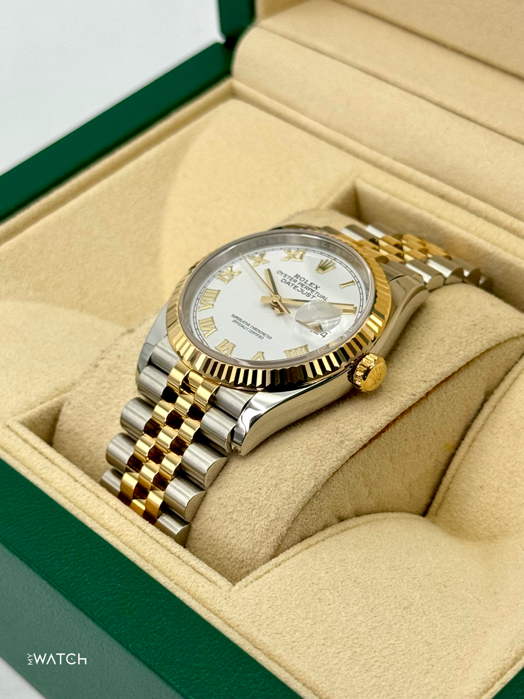 2018 Rolex Datejust 36mm 126233 Two-Tone Jubilee White Dial