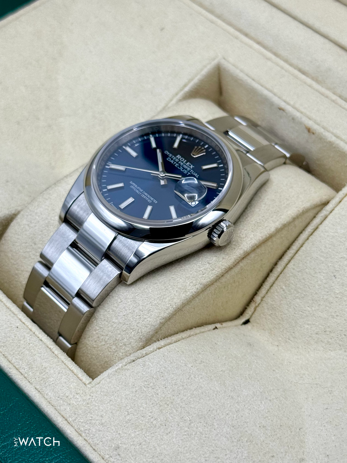 2020 Rolex Datejust 36mm 126200 Stainless Steel Oyster Blue Dial