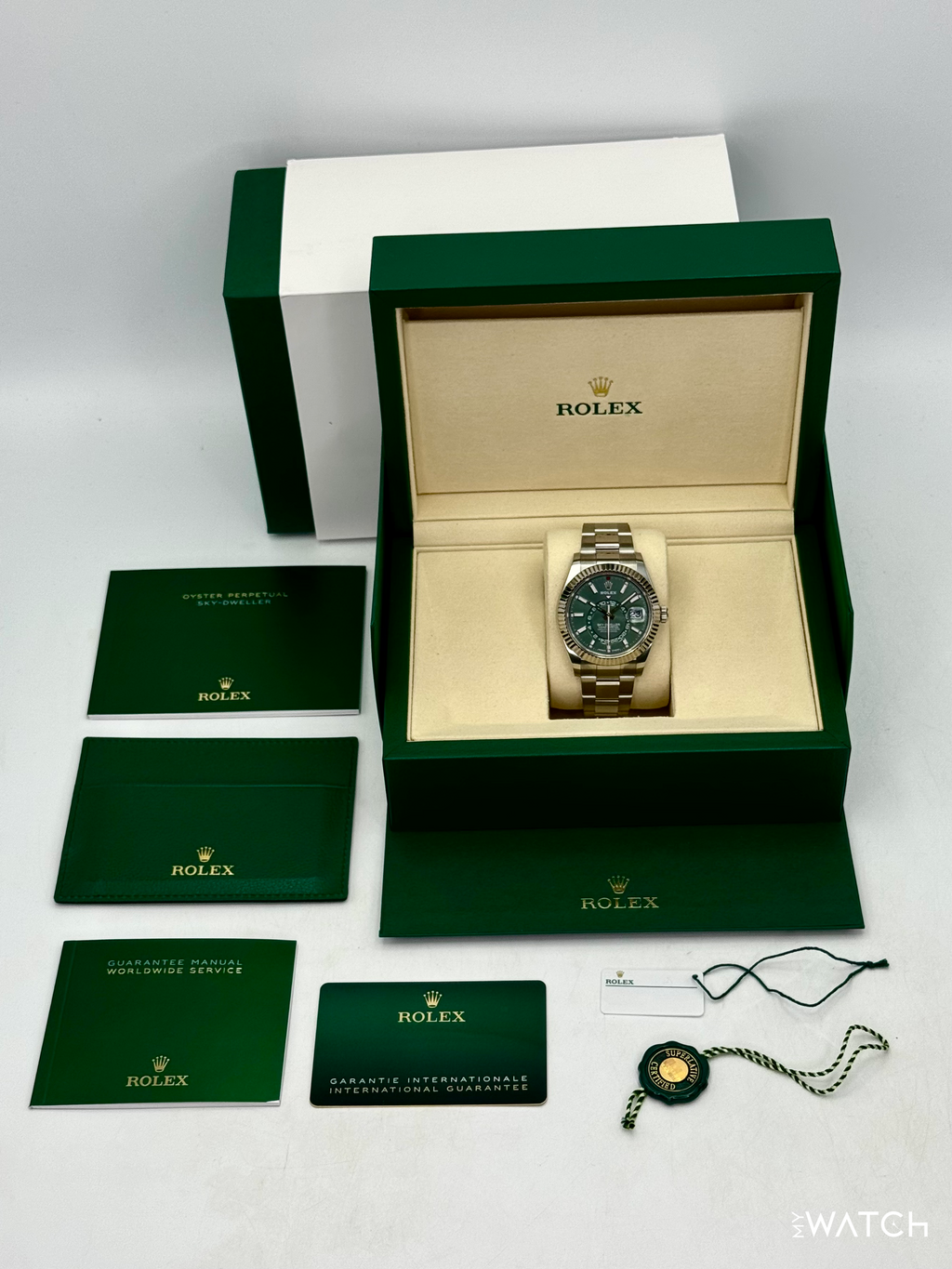 2025 Rolex Sky-Dweller 42mm 336934 Oyster Green Dial