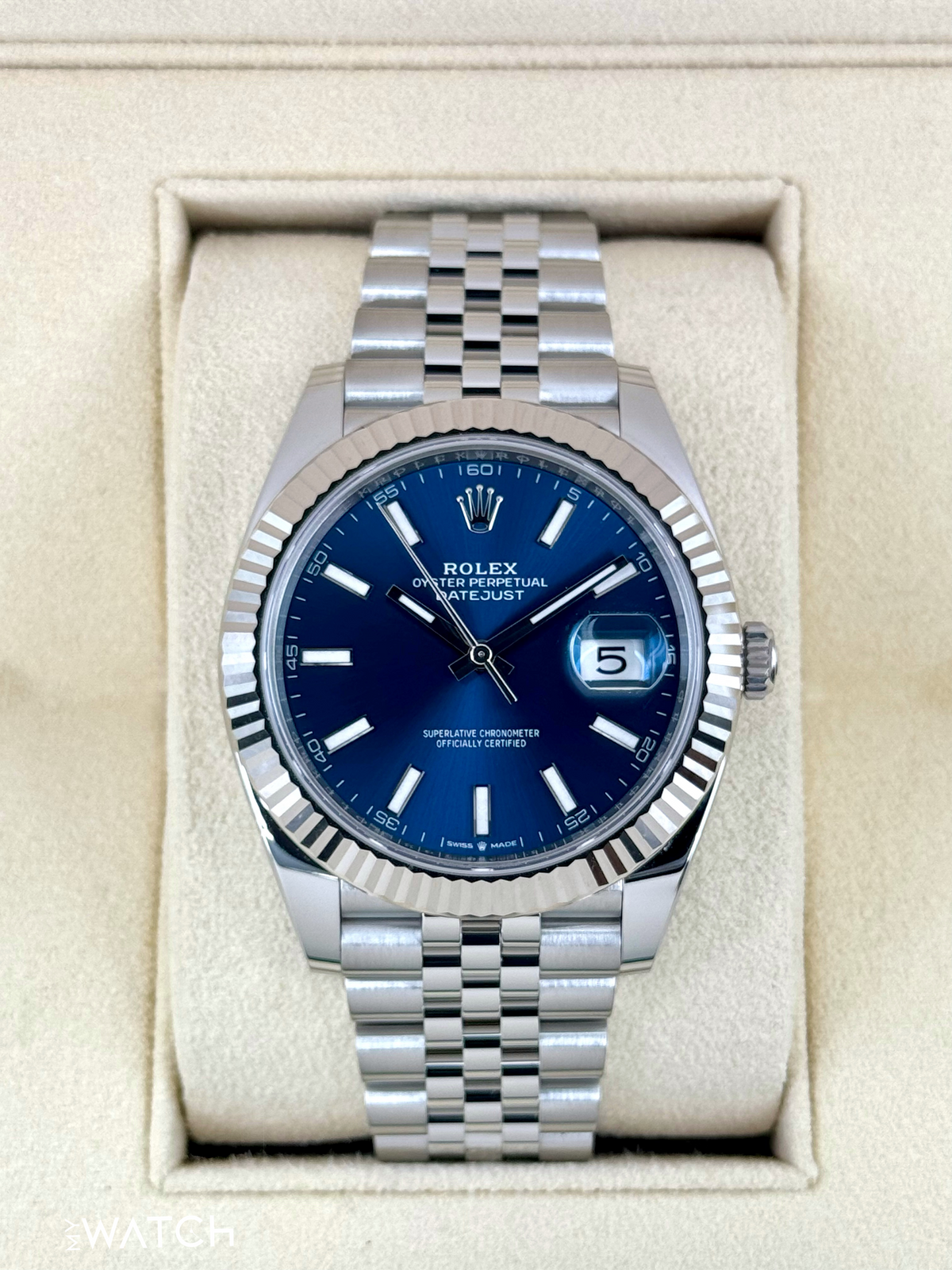 2024 Rolex Datejust 41mm 126334 Stainless Steel Jubilee Blue Dial