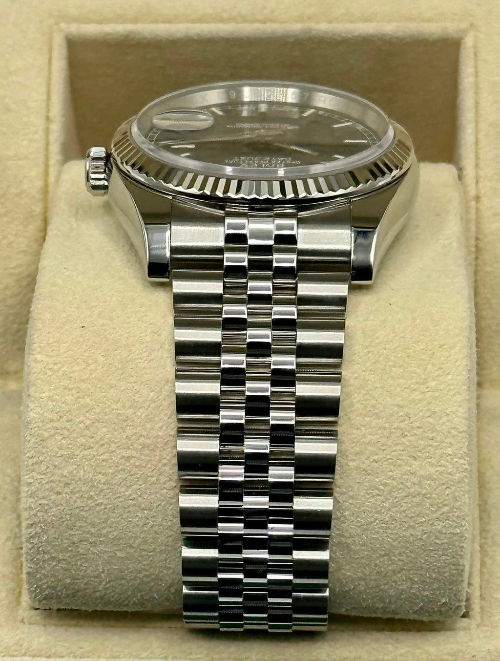 2018 Rolex Datejust 36mm 116234 Jubilee Blue Stick Roulette Date Dial