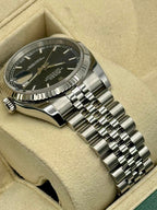 2018 Rolex Datejust 36mm 116234 Jubilee Blue Stick Roulette Date Dial