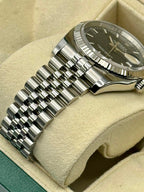 2018 Rolex Datejust 36mm 116234 Jubilee Blue Stick Roulette Date Dial