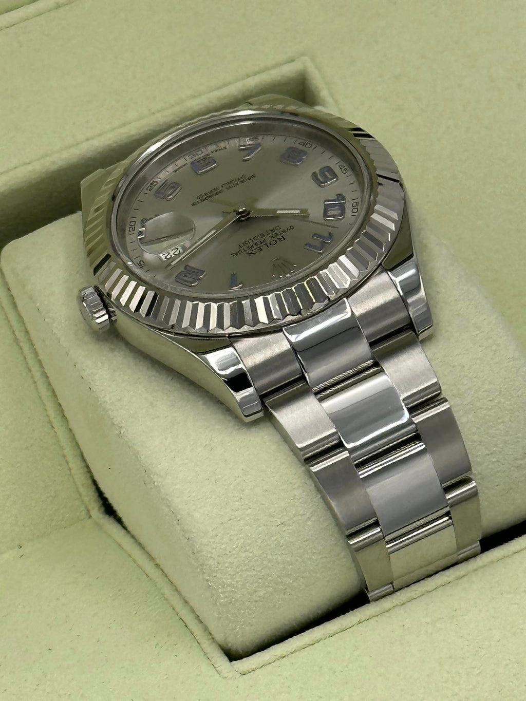 2012 Rolex Datejust II 41mm 116334 Oyster Silver Numerical Dial