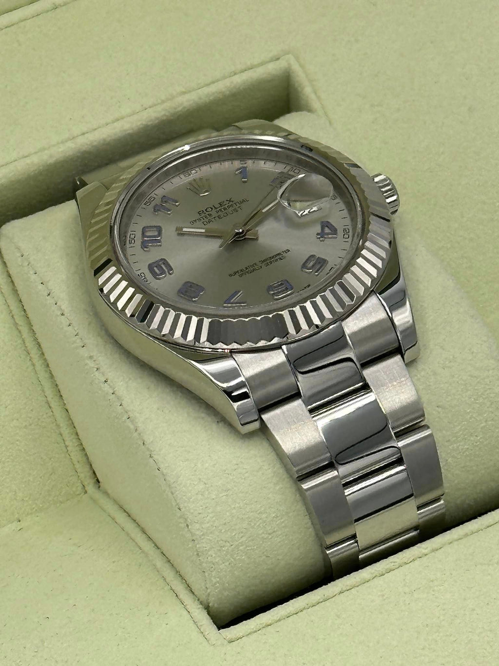 2012 Rolex Datejust II 41mm 116334 Oyster Silver Numerical Dial