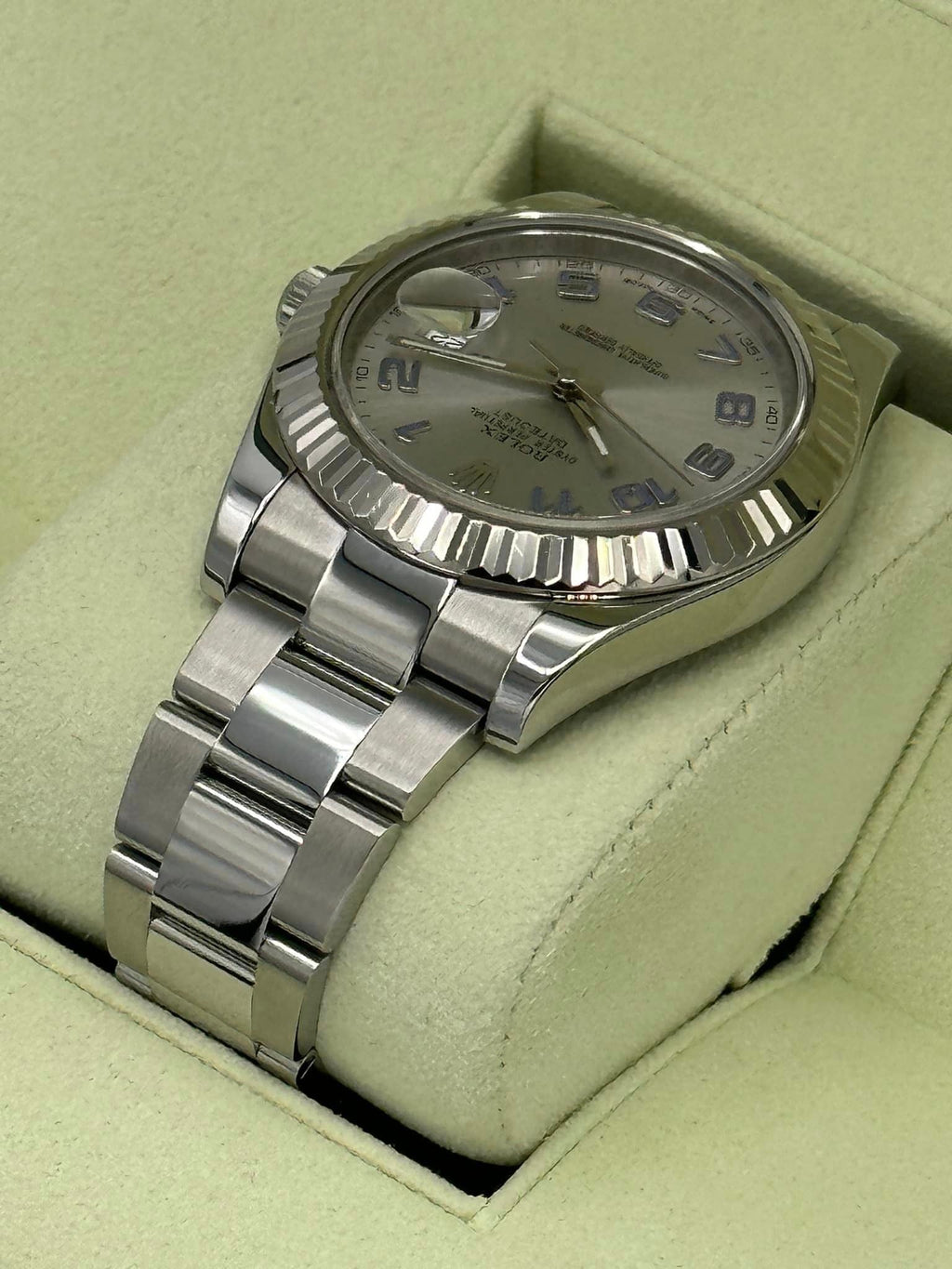 2012 Rolex Datejust II 41mm 116334 Oyster Silver Numerical Dial