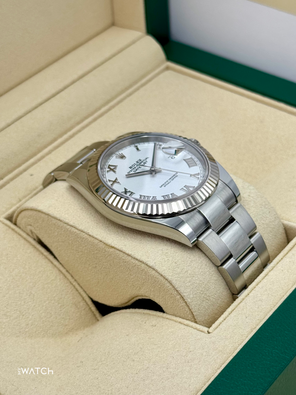 2019 Rolex Datejust 41mm 126334 Stainless Steel Oyster White Dial