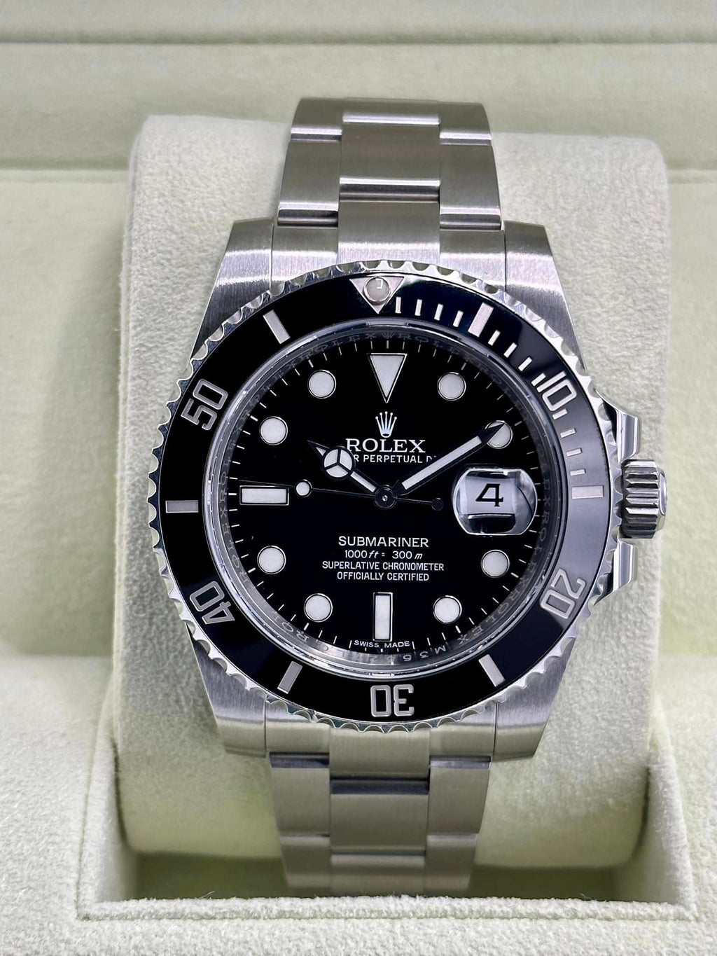 2016 Rolex Submariner 40mm 116610LN Stainless Steel Black Dial