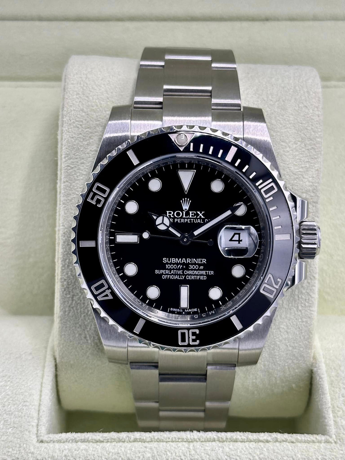2016 Rolex Submariner 40mm 116610LN Stainless Steel Black Dial