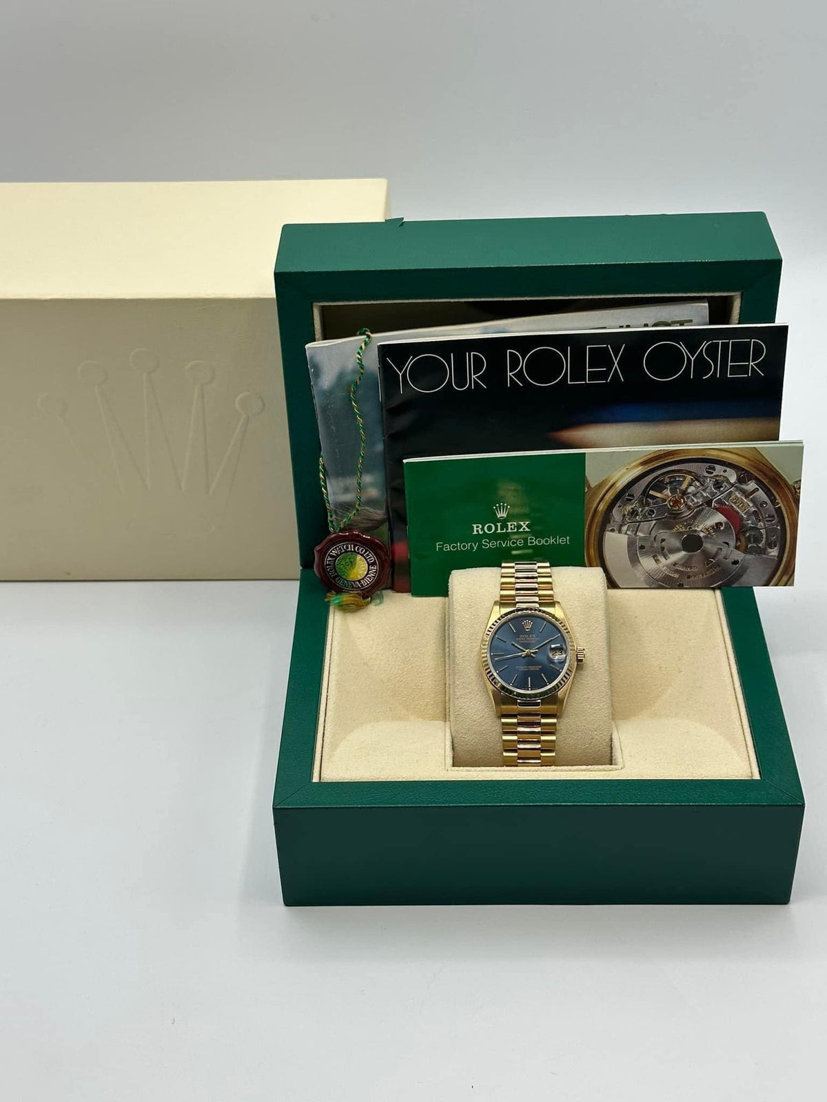 Rolex Datejust Presidential 31mm 68278 Blue Stick Dial