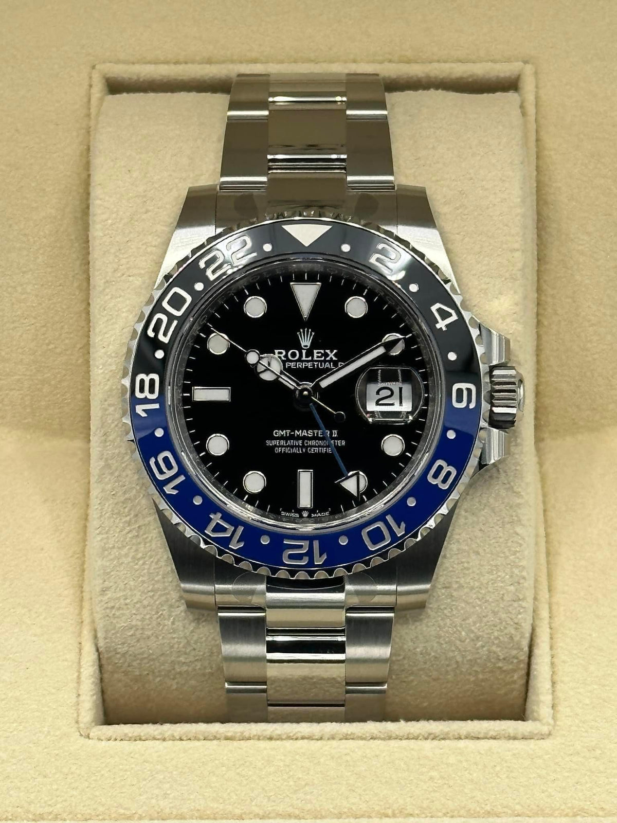 NEW 2023 Rolex GMT-Master II "Batman" 40mm 126710BLNR Oyster