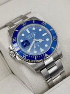 2016 Rolex Submariner Smurf 40mm 116619LB White Gold Blue Dial