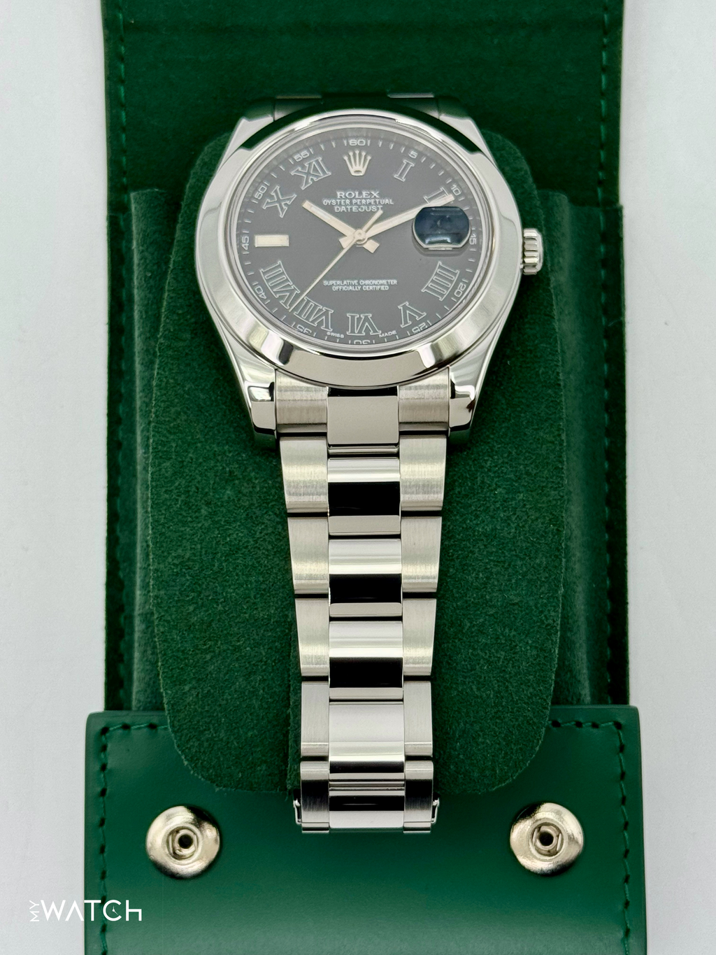 2025 CPO Rolex Datejust II 41mm 116300 Stainless Steel Oyster Black Dial