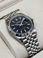 NEW 2026 Rolex Datejust 36mm 126234 Stainless Steel Jubilee Black Dial (STICKERED)