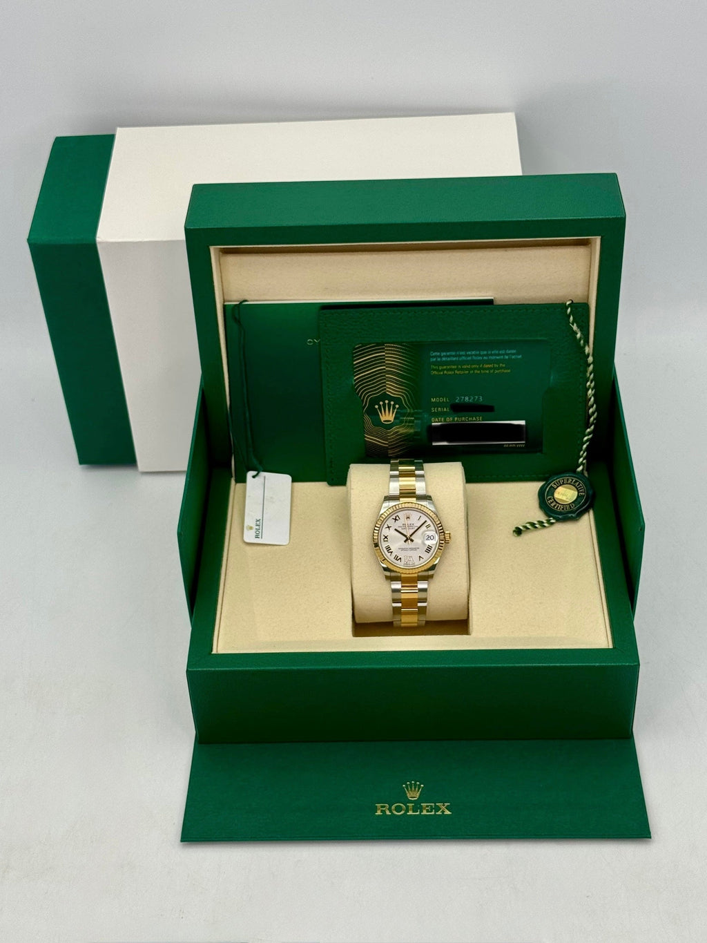 NEW 2026 Rolex Datejust 31mm 278273 Two-Tone Oyster Silver Diamond Dial