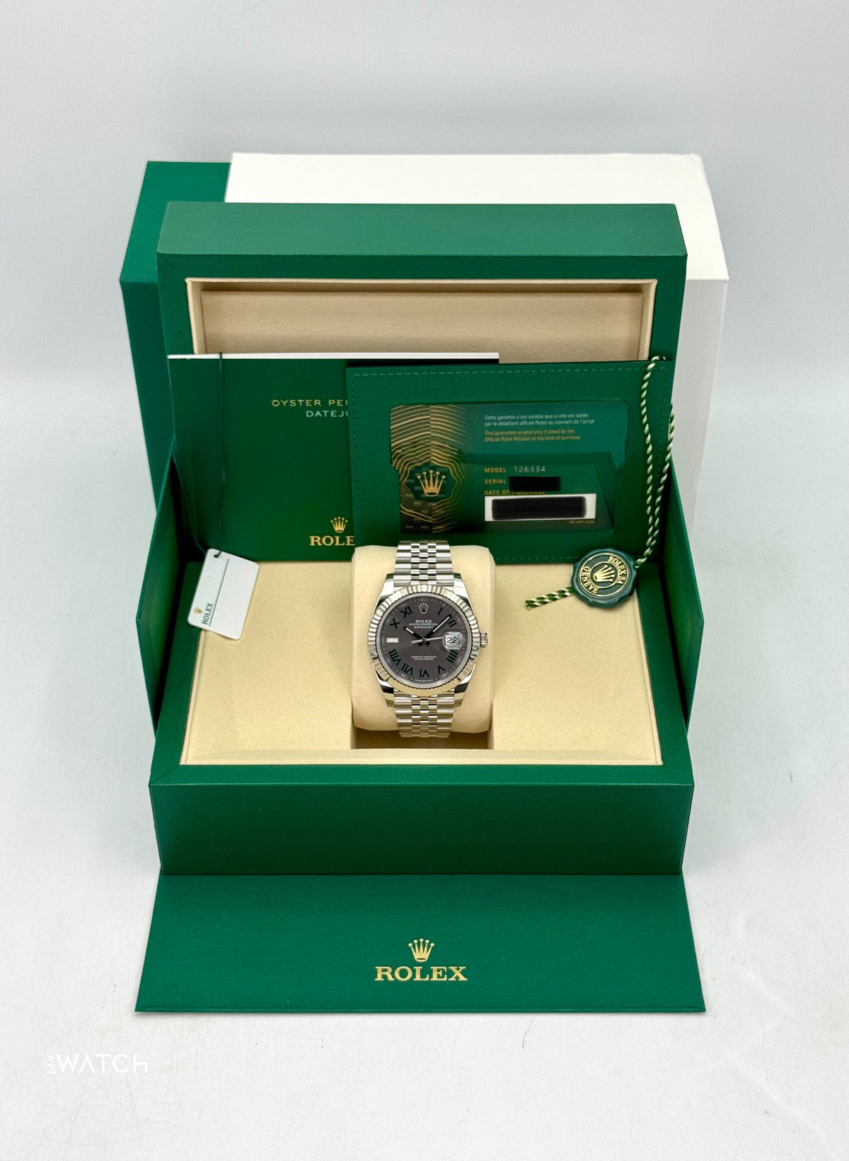 NEW 2025 Rolex Datejust 41mm 126334 Jubilee Wimbledon Dial