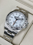 NEW 2026 Rolex Explorer II 42mm 226570 Stainless Steel Polar White Dial (NEW CARD AND STICKERED)