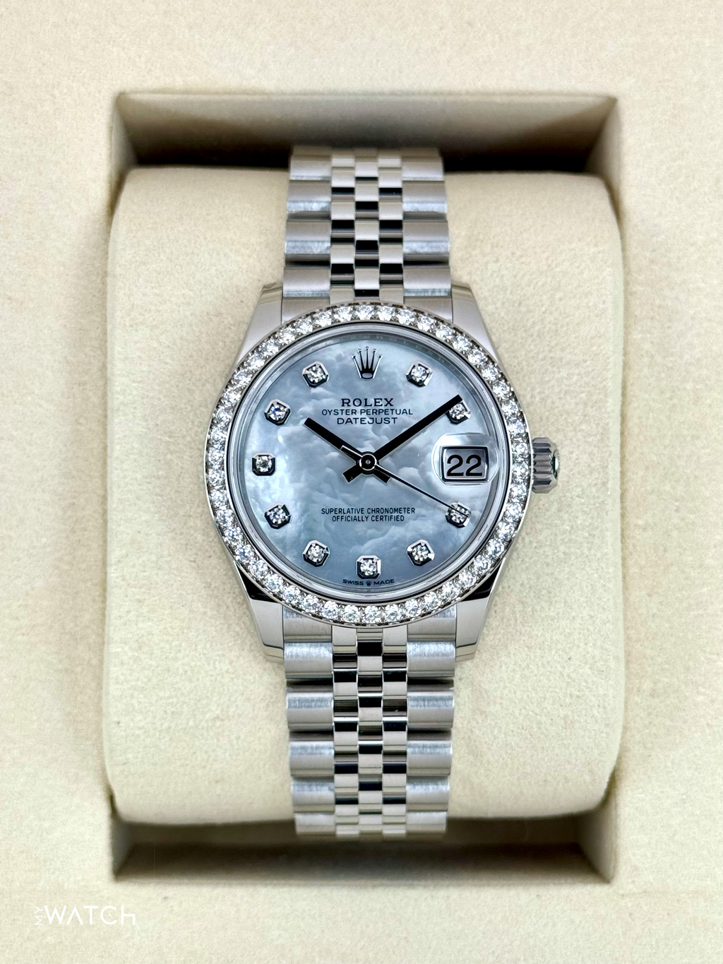 NEW 2025 Rolex Lady Datejust 31mm 278384RBR Jubilee MOP Diamond Dial