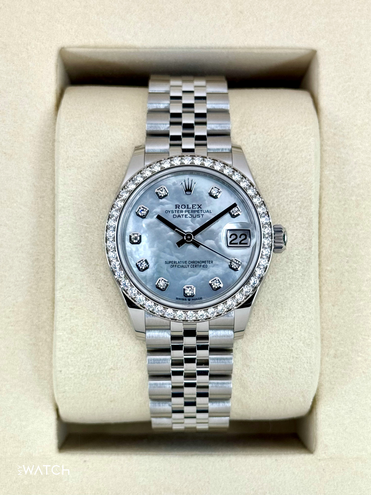 NEW 2025 Rolex Lady Datejust 31mm 278384RBR Jubilee MOP Diamond Dial