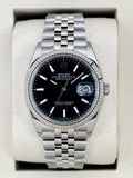 NEW 2026 Rolex Datejust 36mm 126234 Stainless Steel Jubilee Black Dial (STICKERED)