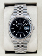 NEW 2026 Rolex Datejust 36mm 126234 Stainless Steel Jubilee Black Dial (STICKERED)