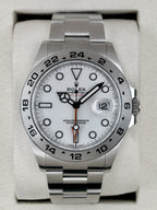 NEW 2026 Rolex Explorer II 42mm 226570 Stainless Steel Polar White Dial (NEW CARD AND STICKERED)