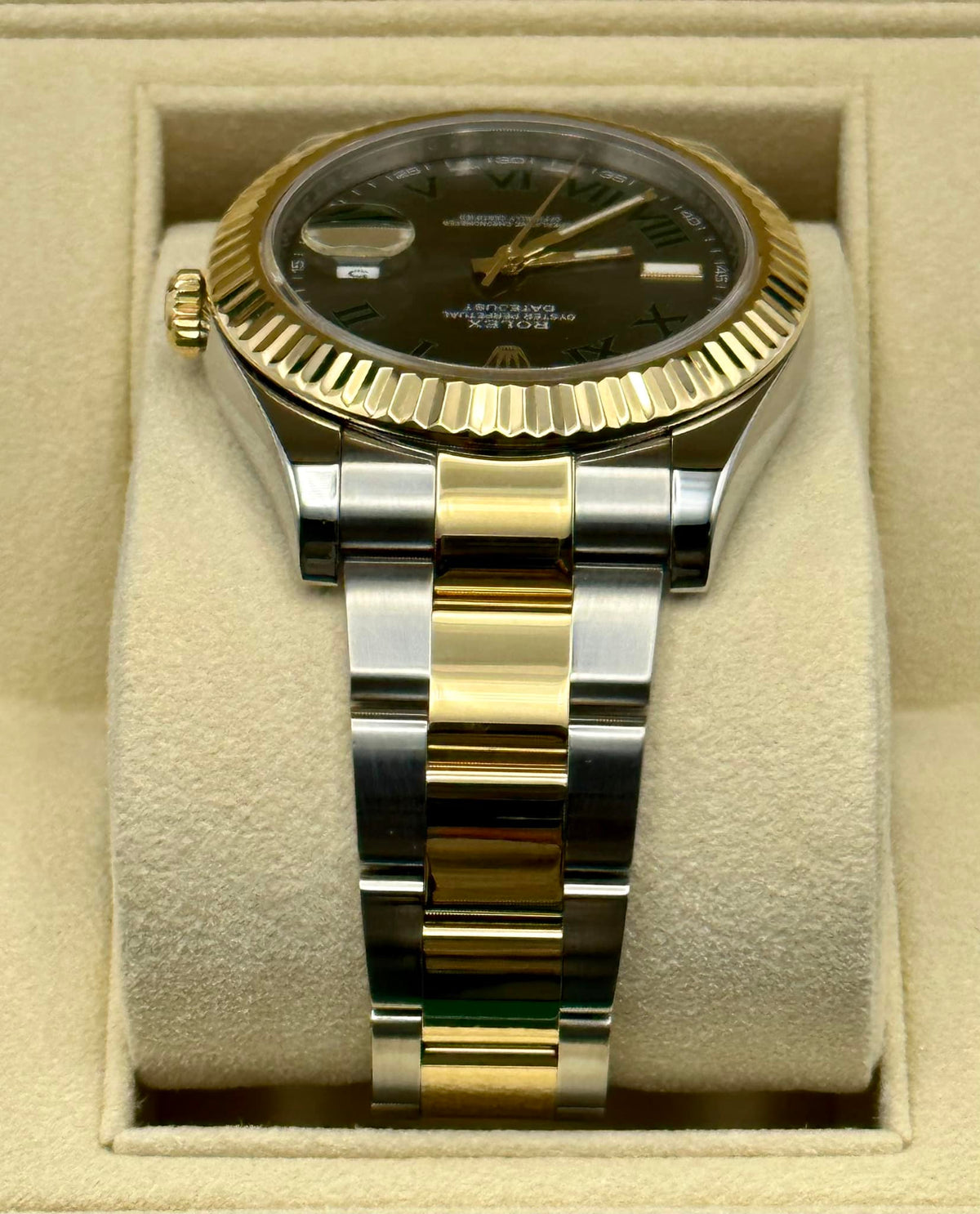 2016 Rolex Datejust 41mm 116333 Two-Tone Oyster Wimbledon Dial