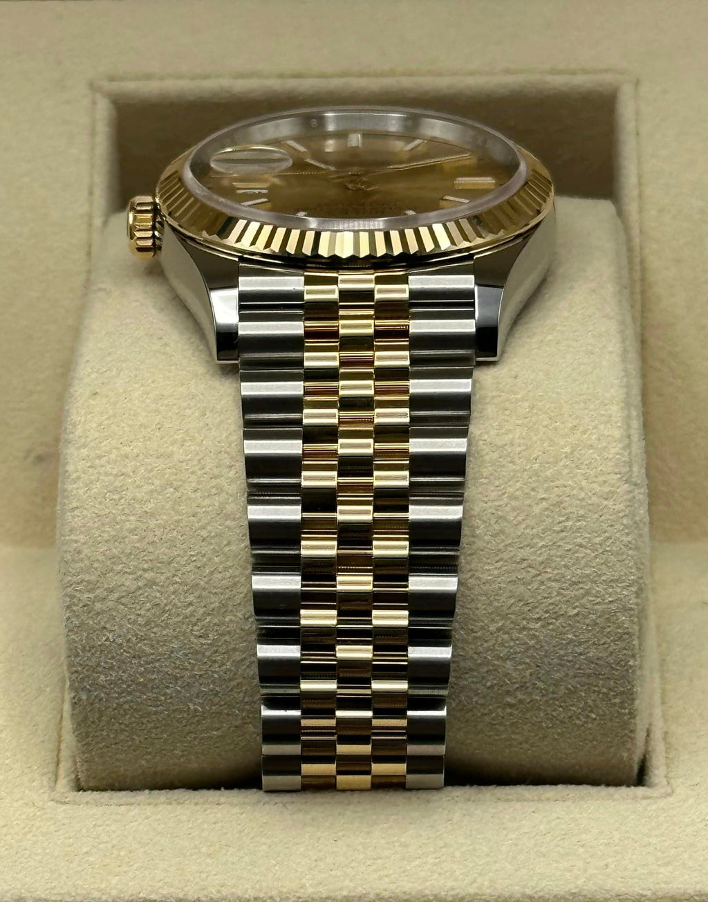 2022 Rolex Datejust 36mm 126233 Two-Tone Jubilee Champaign Stick Dial