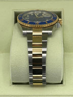 NEW OLD STOCK 2012 Rolex Submariner 40mm 116613LB RARE FLAT BLUE DIAL