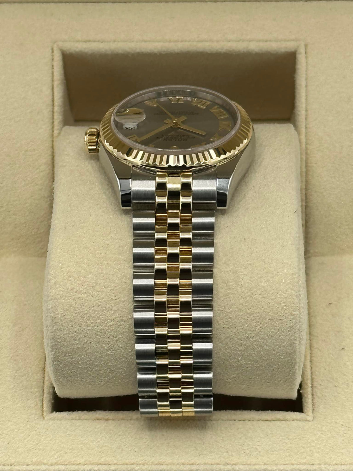 2019 Rolex Datejust 31mm  178273 Two-Tone Grey Roman Numeral Dial