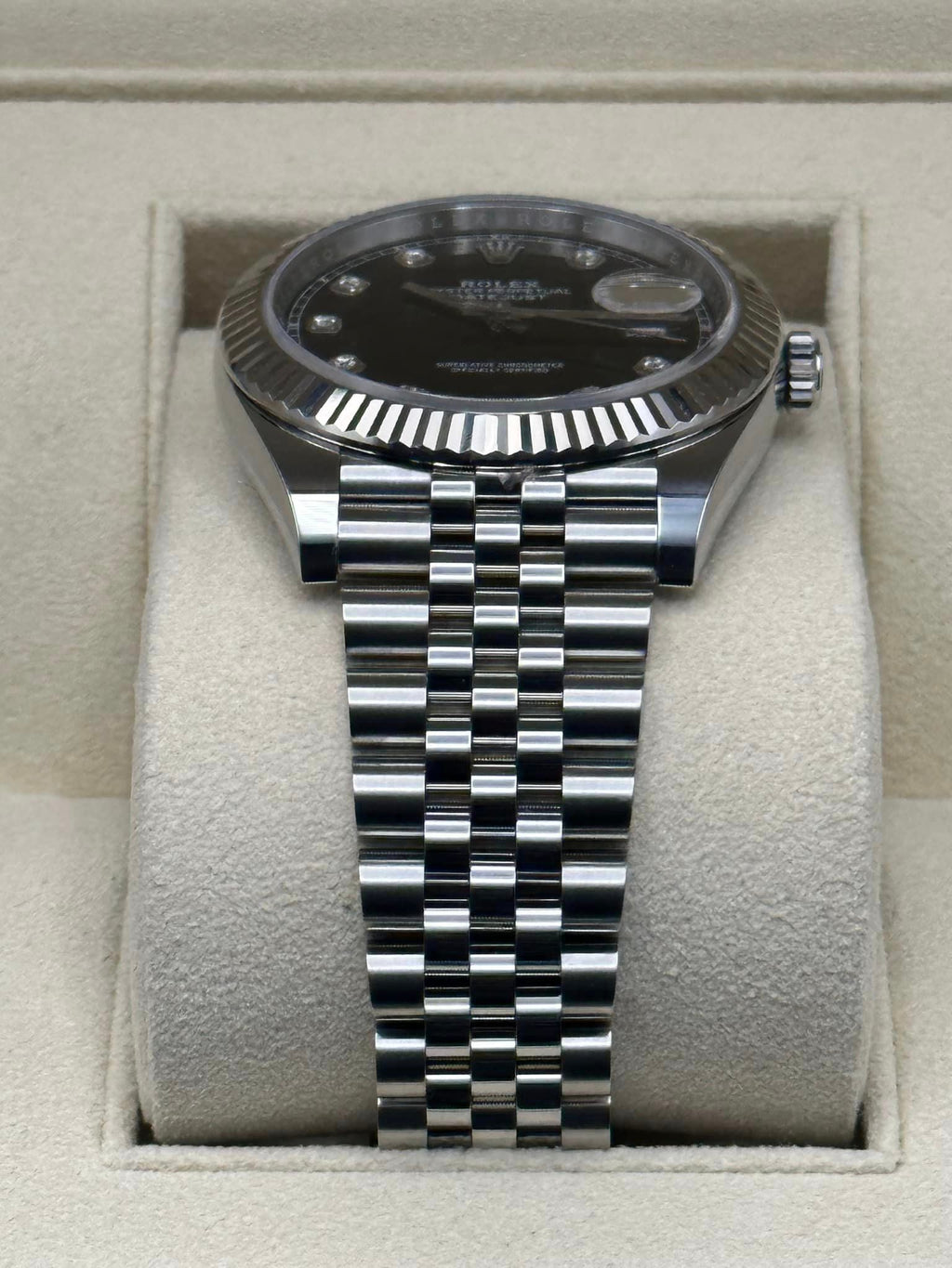 2019 Rolex Datejust 41mm 126334 Jubilee Black Diamond Dial