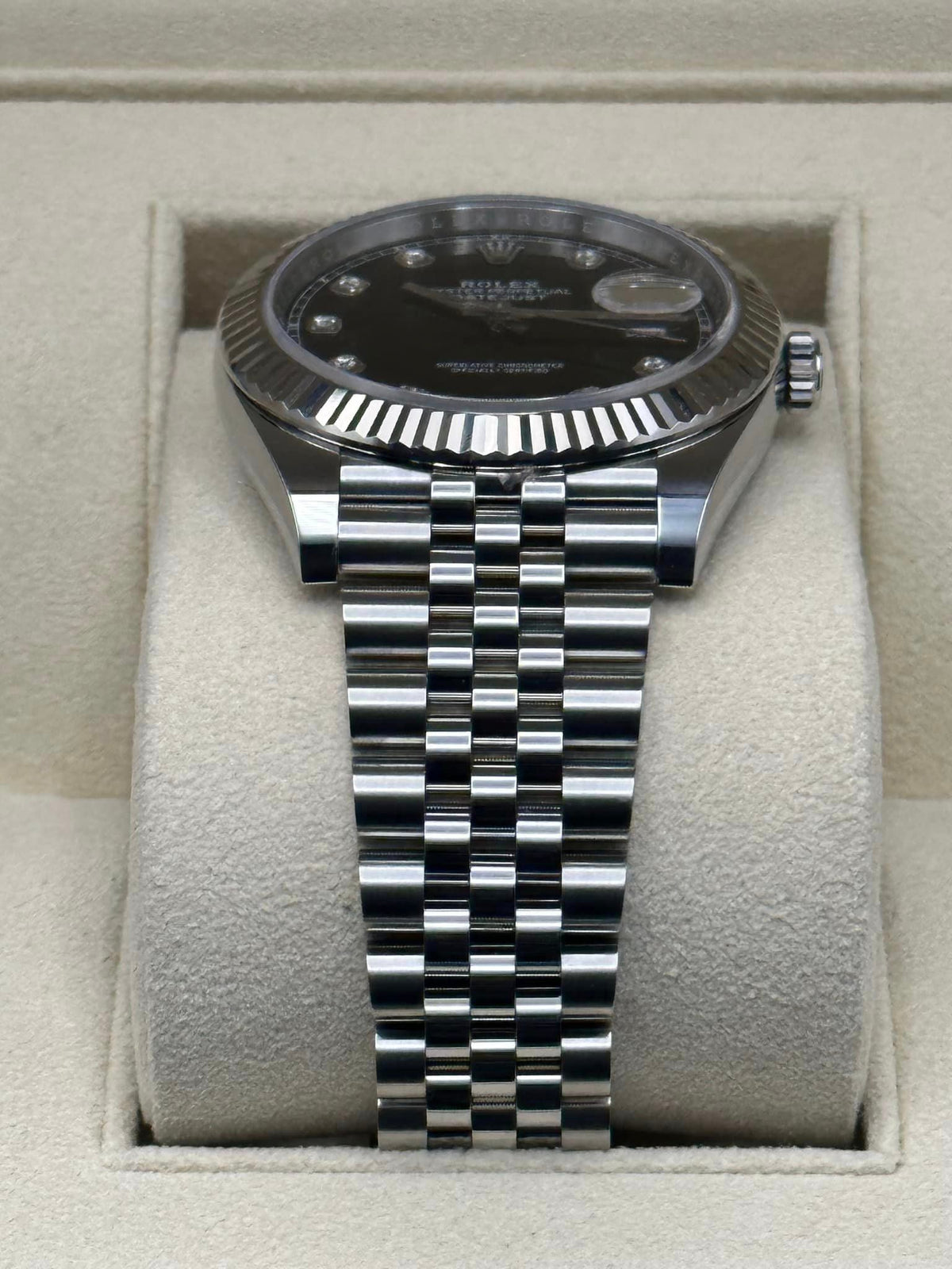2019 Rolex Datejust 41mm 126334 Jubilee Black Diamond Dial