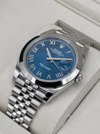 NEW 2026 Rolex Datejust 41mm 126300 Stainless Steel Jubilee Blue Roman Numeral Dial