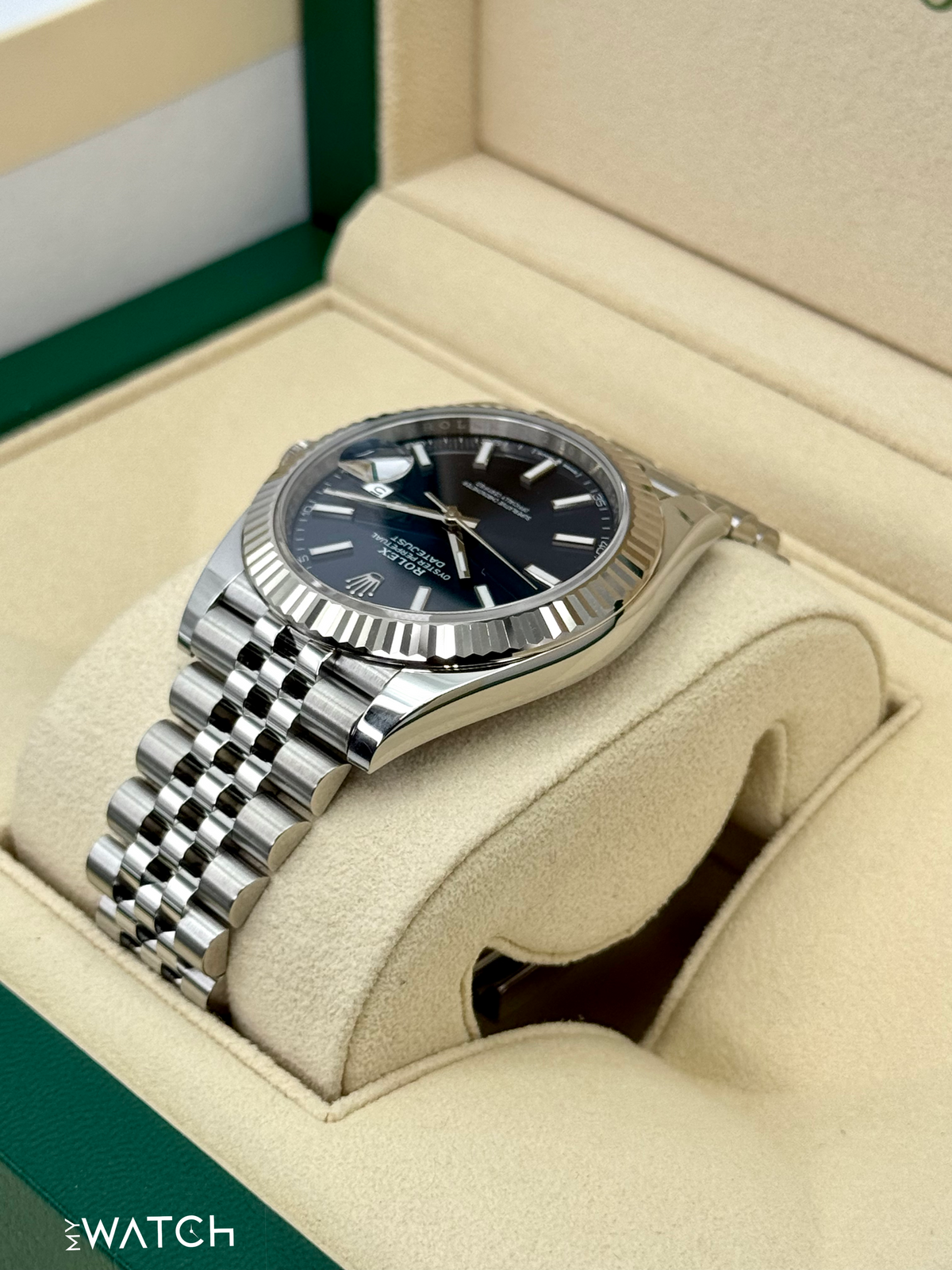 2024 Rolex Datejust 41mm 126334 Stainless Steel Jubilee Blue Dial