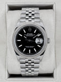 2019 Rolex Datejust 36mm 126234 Stainless Steel Jubilee Black Dial